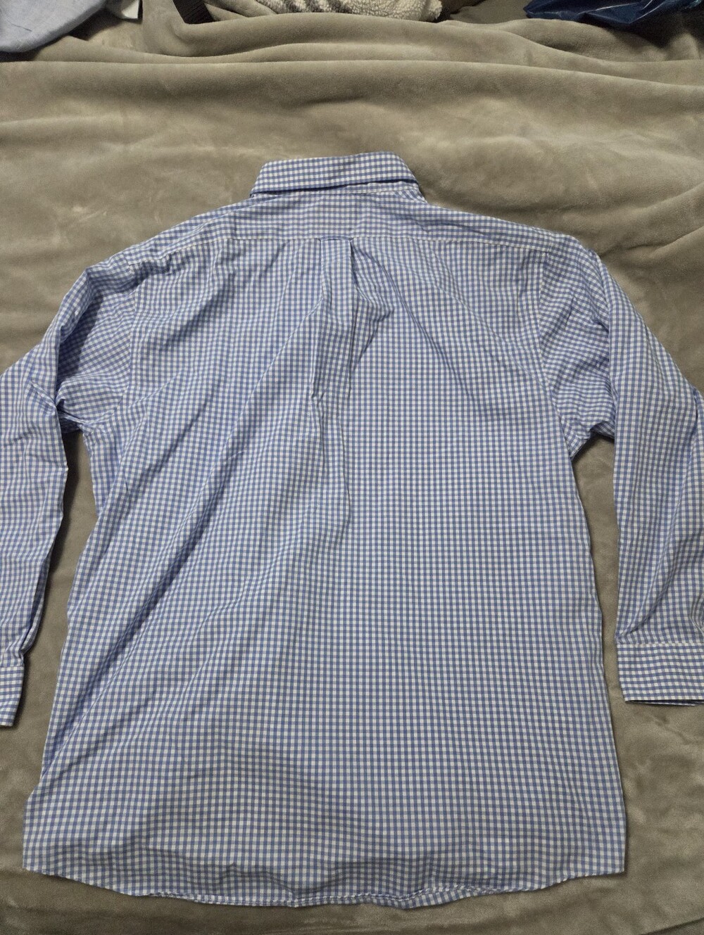Cajun Clothing Co..Men's Blue Gingham Dress Shirt - Classic Button-Down